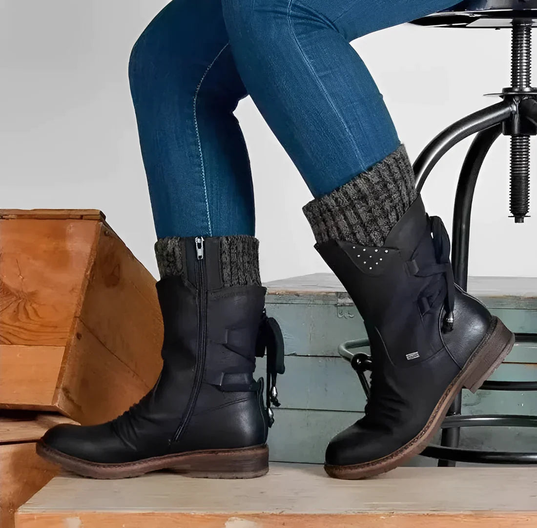 Louisa - Damen Winter orthopädische Unterstützung Wolle warme Stiefel