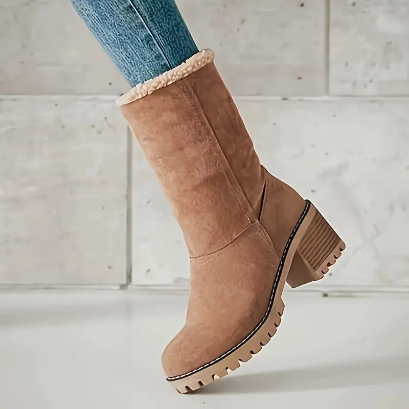 SELVYN | PLUSH-LINIERTE WINTER-PLATTFORM-ANKELESTIEFEL