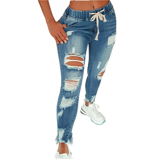 Isolde | Vintage Distressed High-Waist Jeans