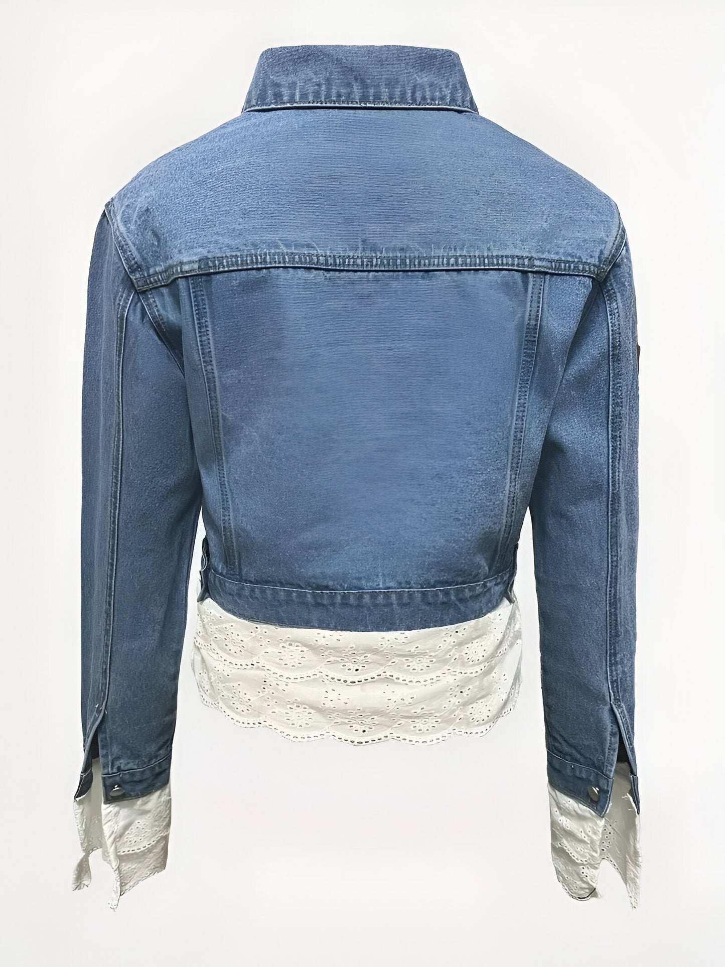 Joceline | Schicke Denim-Jacke mit Spitzenbesatz