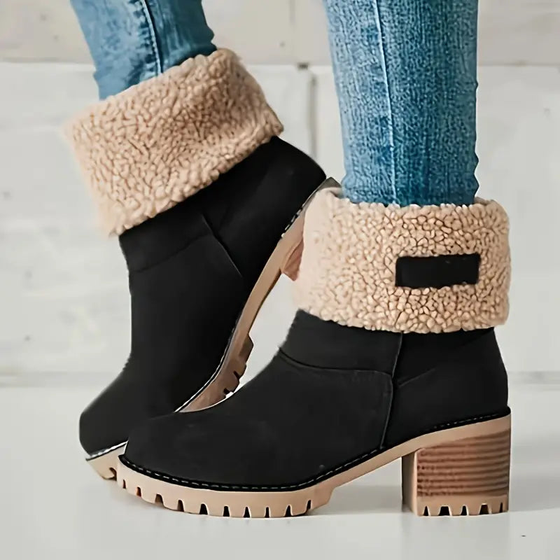 SELVYN | PLUSH-LINIERTE WINTER-PLATTFORM-ANKELESTIEFEL