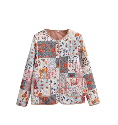 Mai - Jacken Damen Casual Print Langärmlig