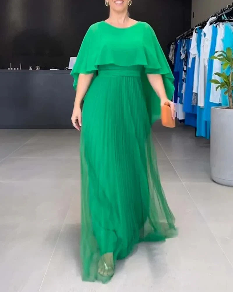 Beatrice - Elegantes Maxikleid mit rundem Ausschnitt