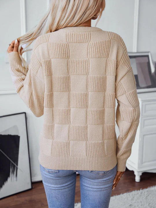 Zyla Rose - Damen-Strickpullover