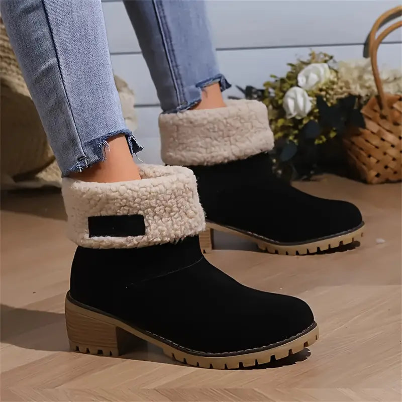 SELVYN | PLUSH-LINIERTE WINTER-PLATTFORM-ANKELESTIEFEL