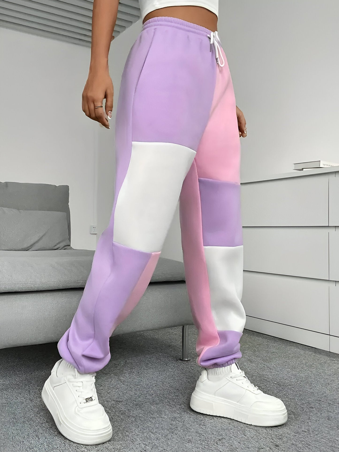 Tereza | Color-Block Lockere Jogginghosen – Komfort trifft Stil