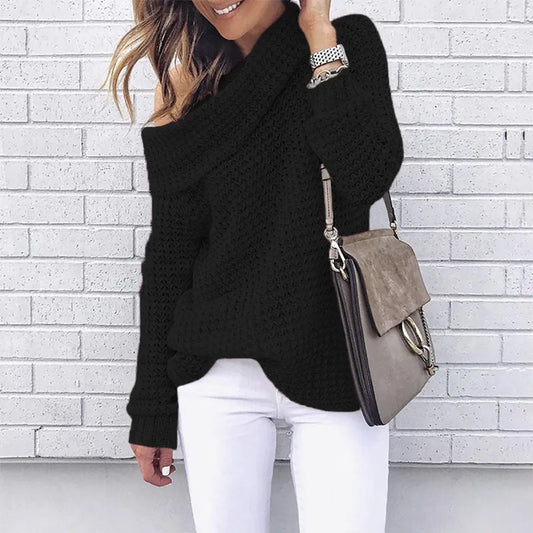 Augusta - Herbst Off-Shoulder Pullover