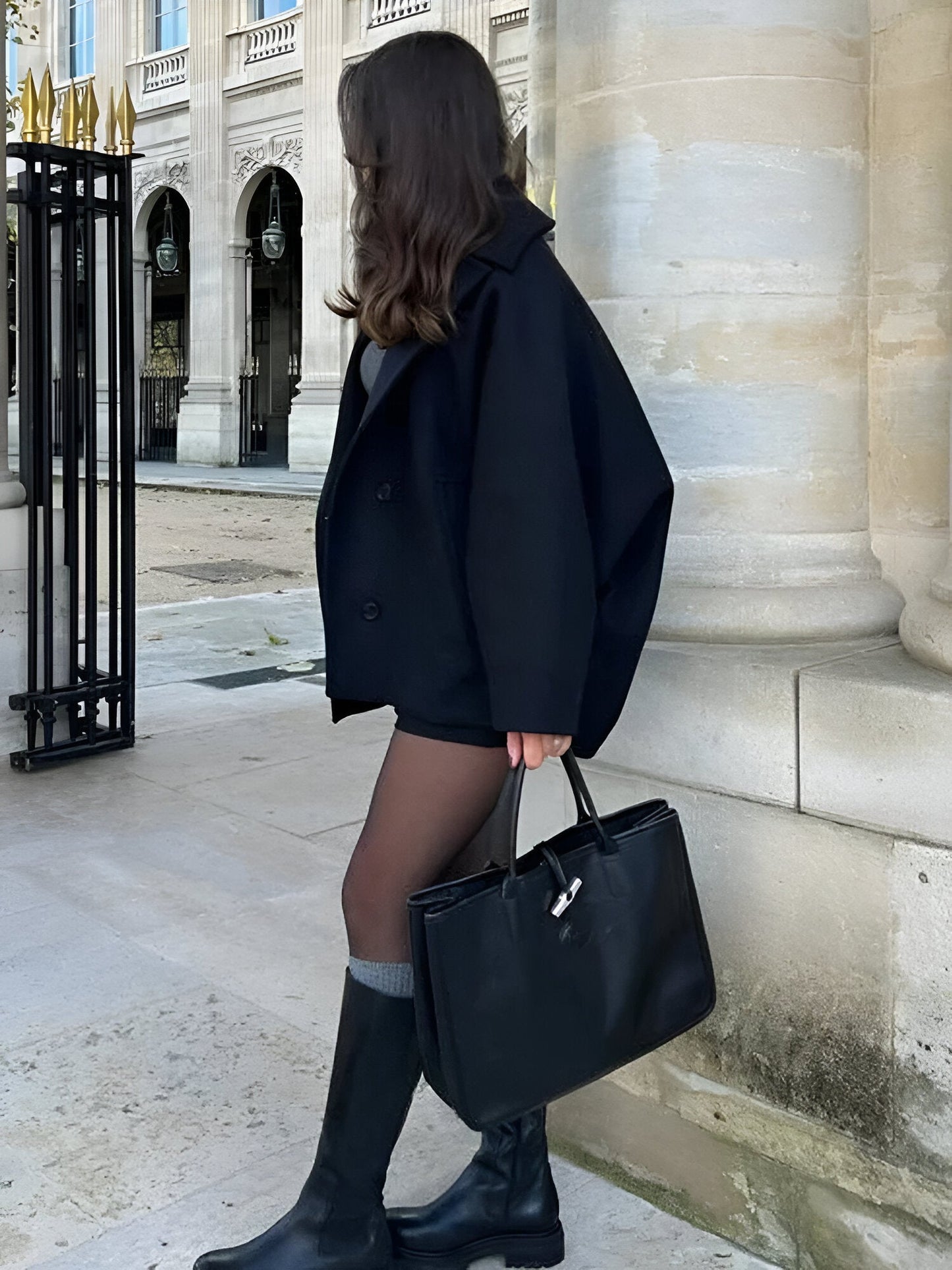 Franca | Elegante Oversized Wolljacke