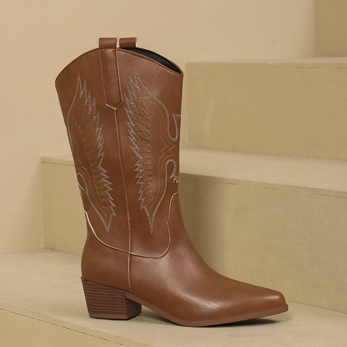 Katelina | Stylische Cowgirl-Kniehohe Stiefel