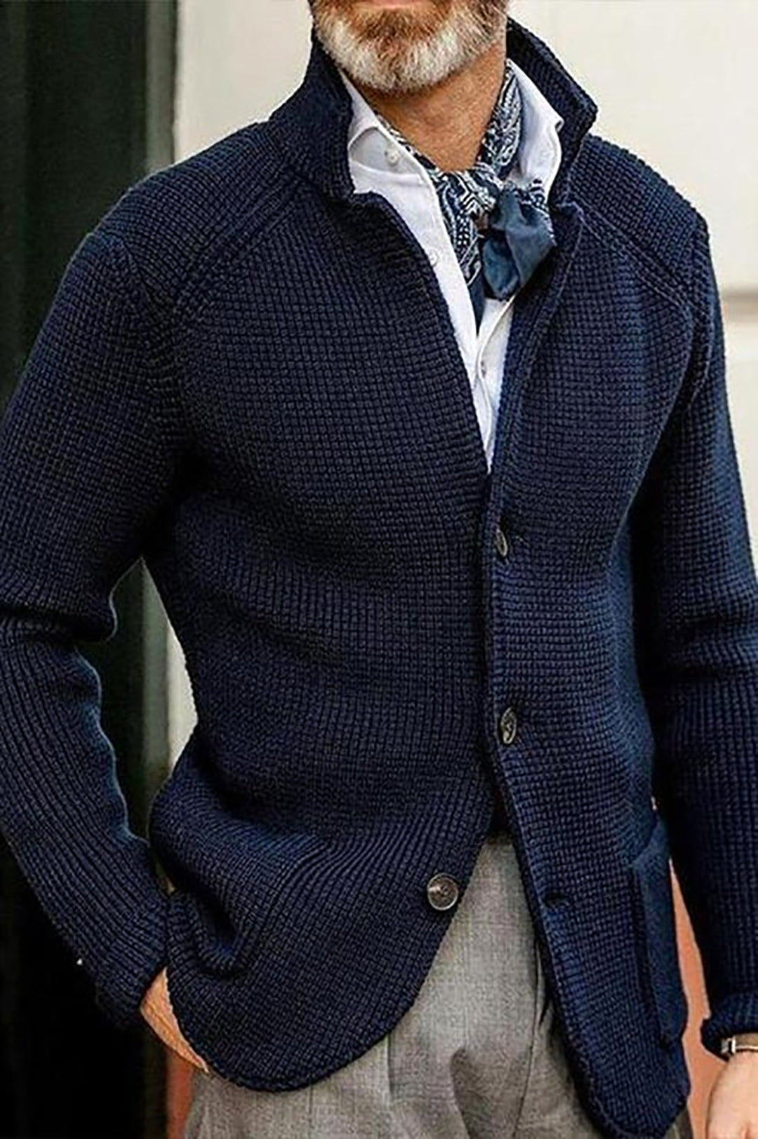 Andrew | Klassischer Strickblazer