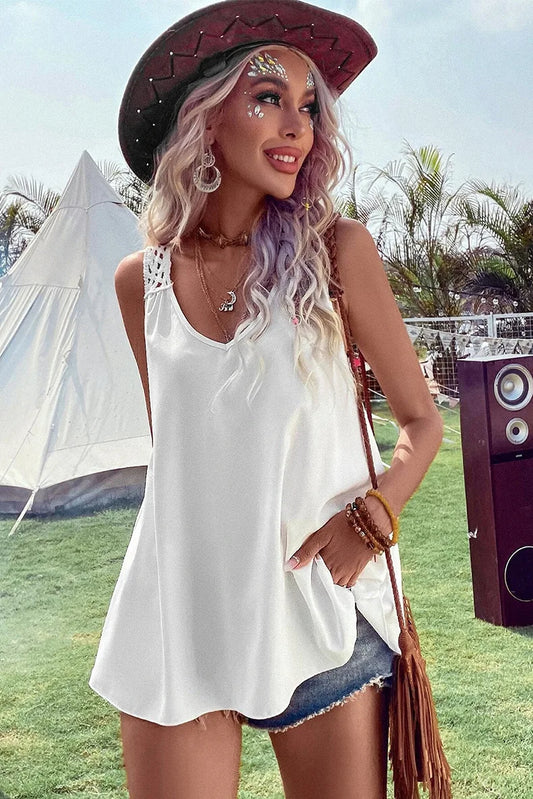 Caroline - Ärmelloses Boho-Top