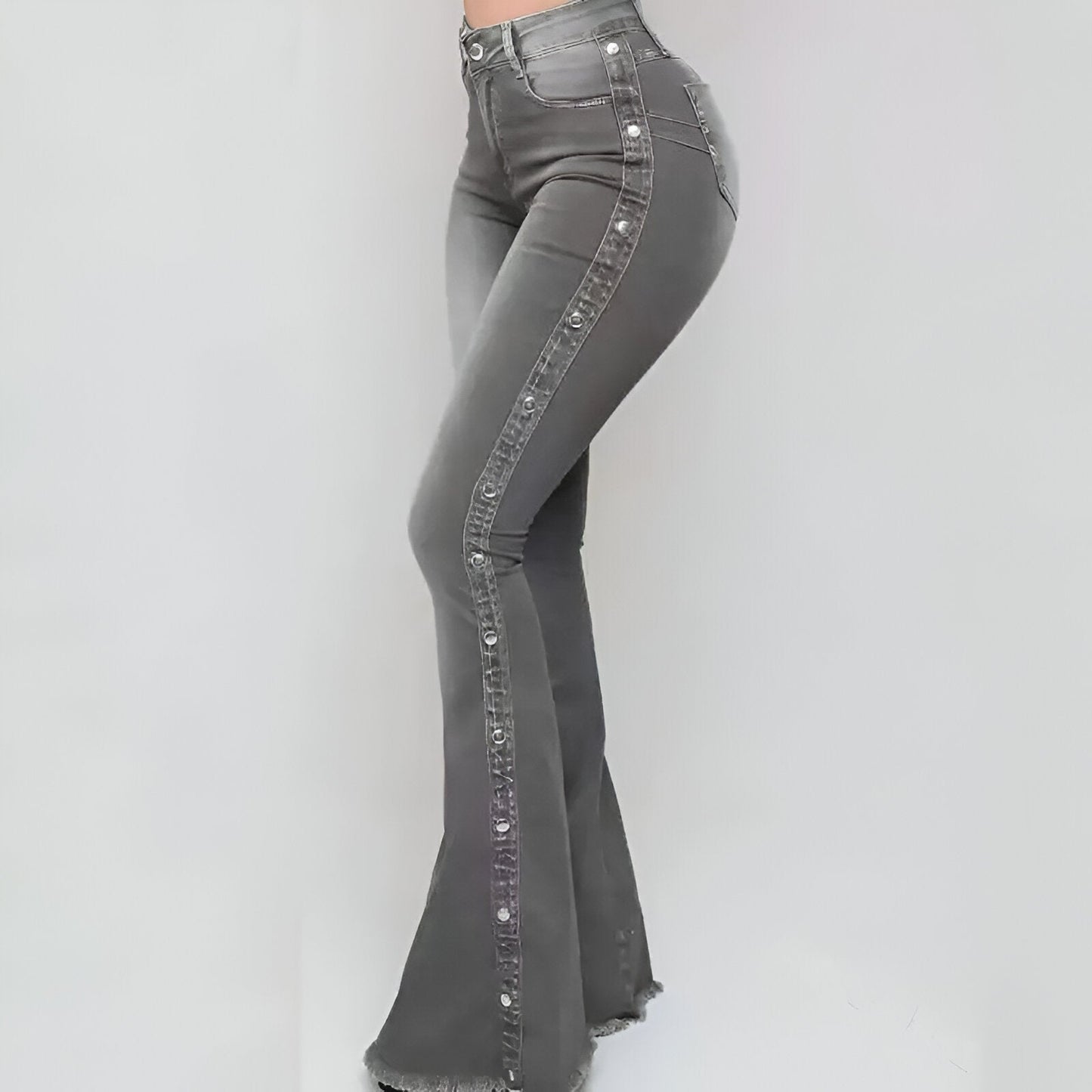 Milica | Vintage-inspirierte High-Waist Flared Jeans