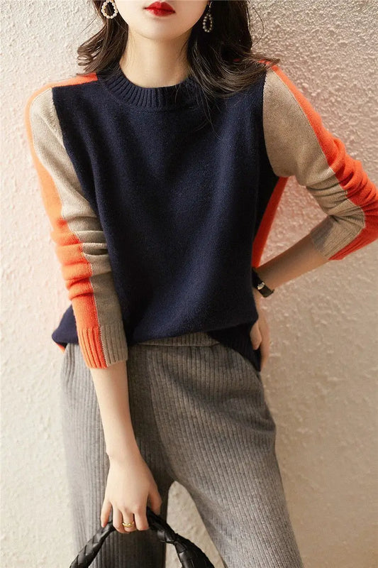 Audrey - Color-Blocking-Pullover