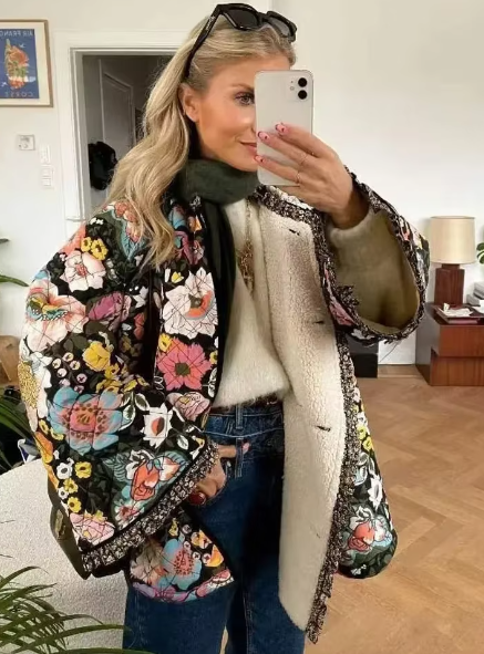 Maliah - Blume Winterjacke für Frauen