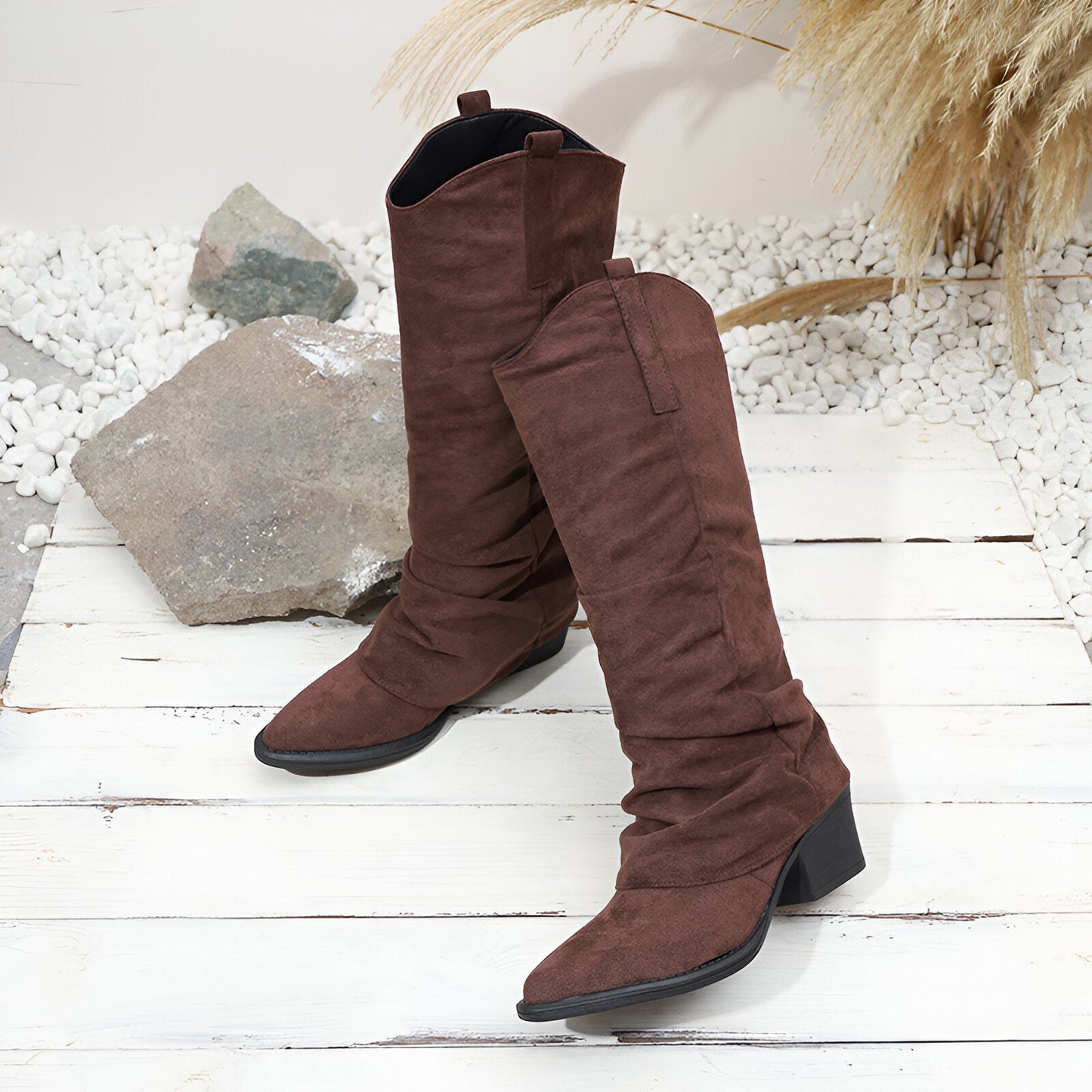 Loretta | Vintage Kniehohe Stiefel