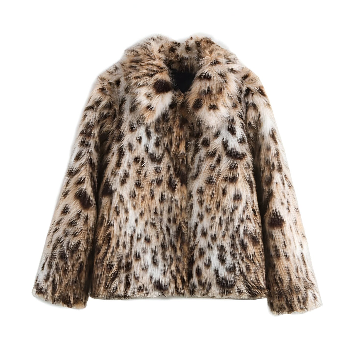 Ilithyia | Trendiger Leopard-Print Wintermantel