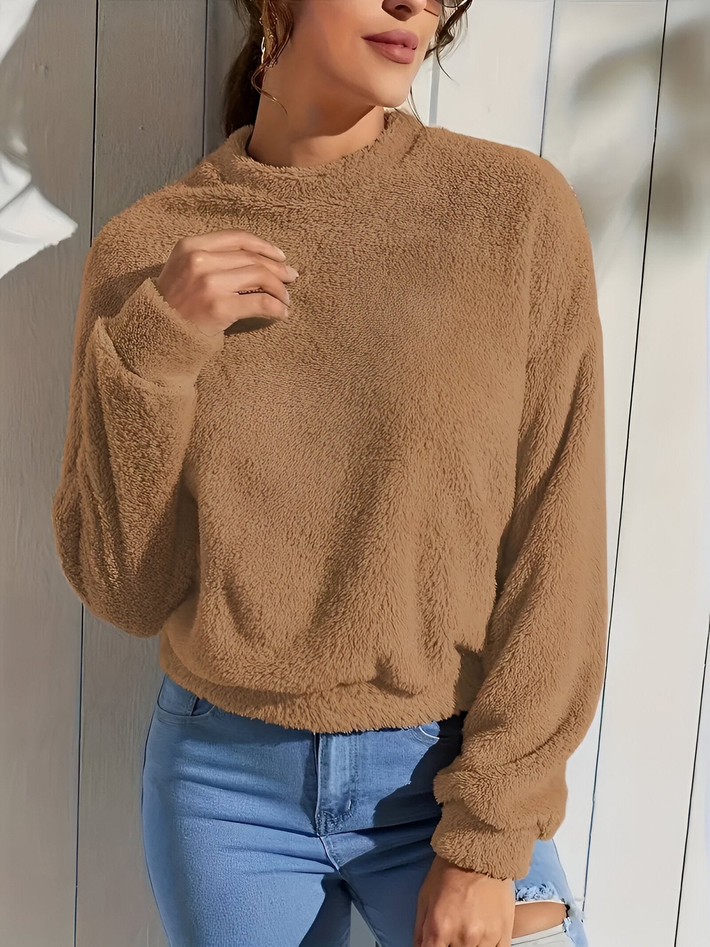 Fionna | Gemütlicher & Stylischer Teddy Sweatshirt für Herbst & Winter