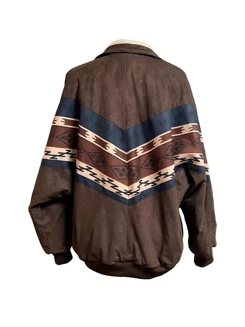 Hal | Aztec Snap Front Sherpa isolierte Jacke