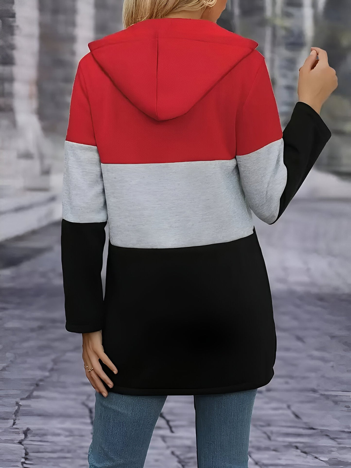 Elisabetta | Color Block Kapuzenjacke