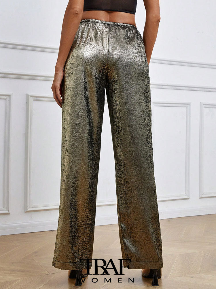 Florentin | Traf-Metallic-Hosen für Frauen