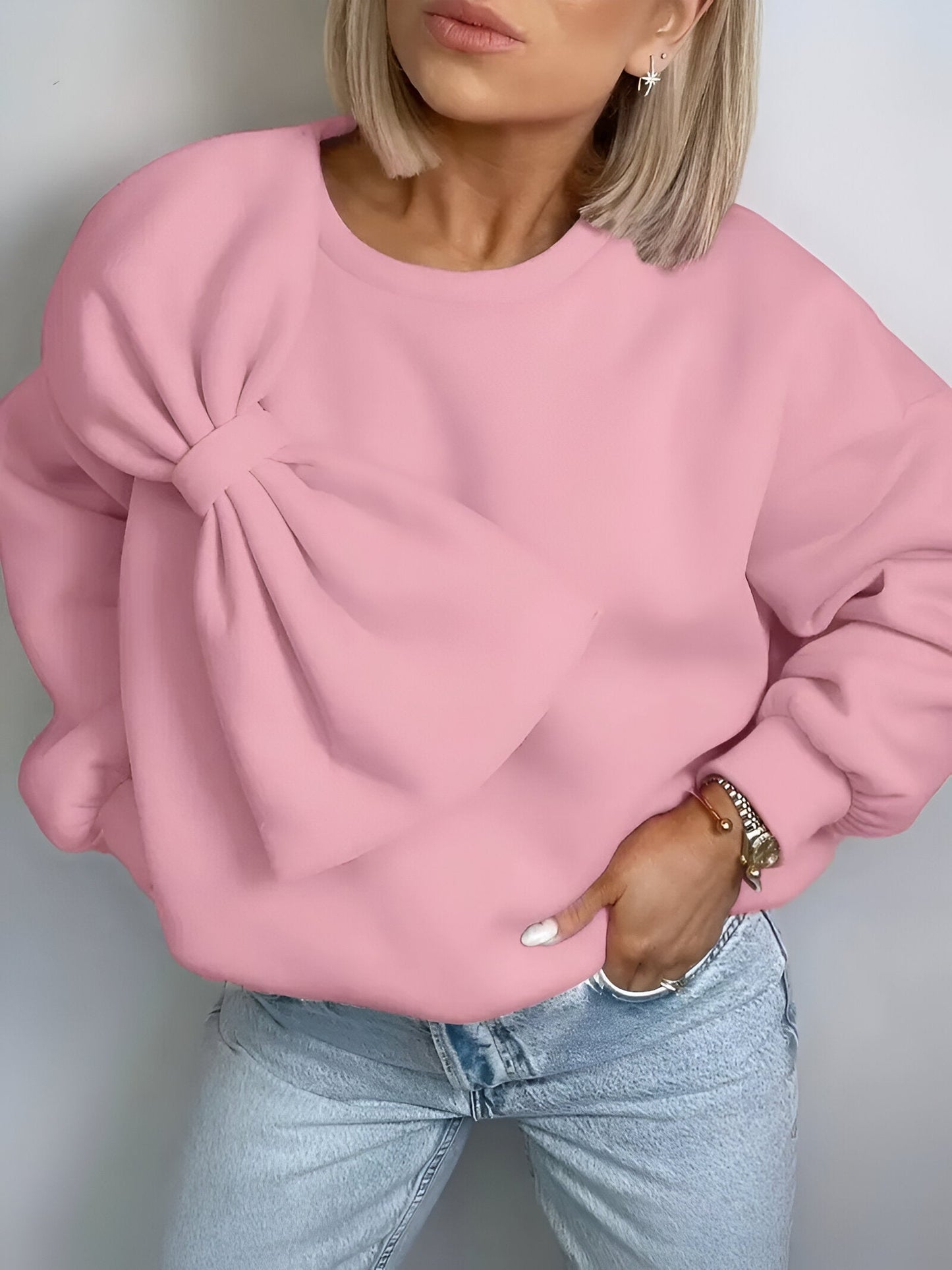 Floriane | Stylisches Sweatshirt mit großer Schleife