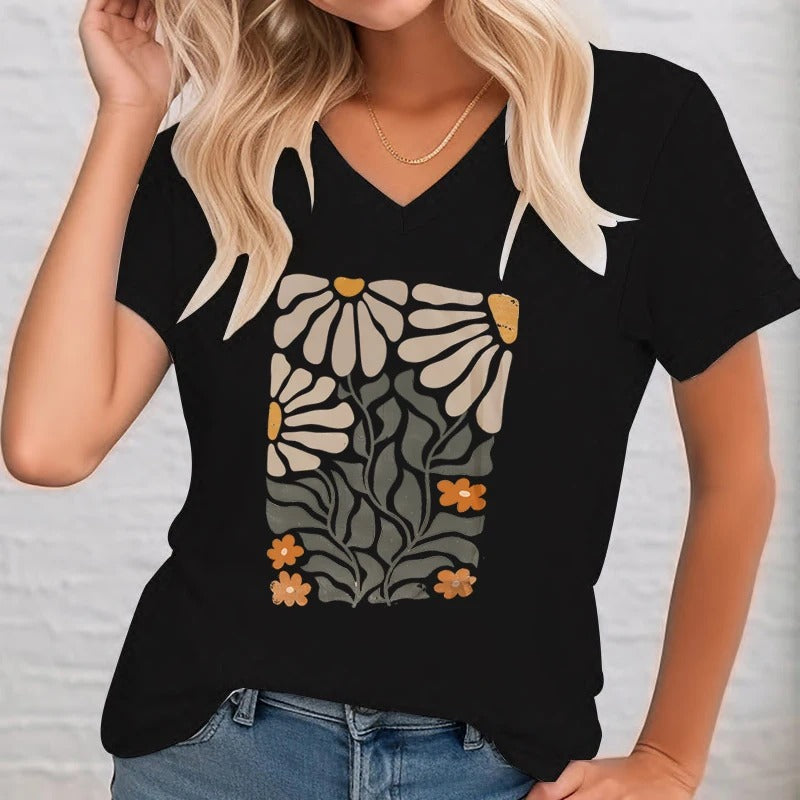 Annabelle - Vintage Blumen Illustration Shirt