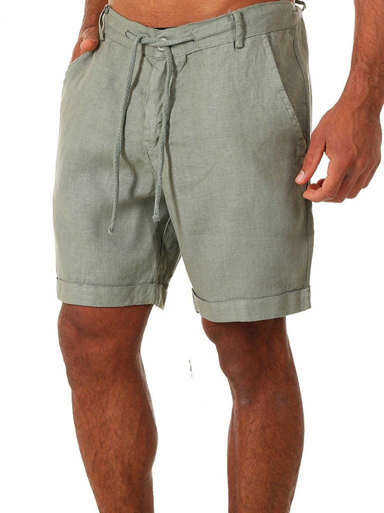 Atmungsaktive Baumwoll-Leinen-Shorts – Larry