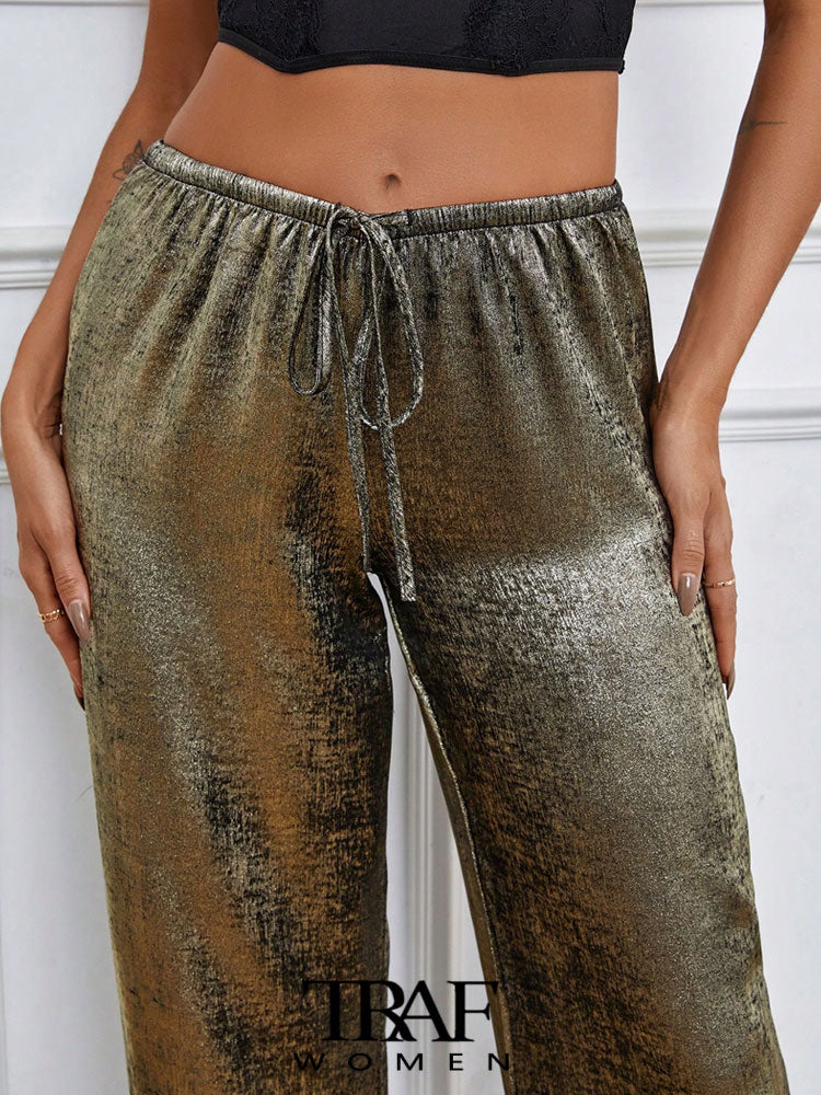 Florentin | Traf-Metallic-Hosen für Frauen